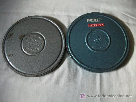 Cine: 2 antiguas latas para Película - 18 cms de diámetro - - Foto 4 - 27630702